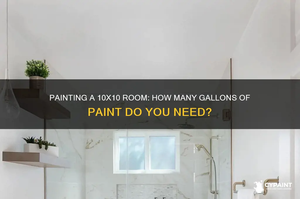 how many gallon of paint for 10 x 10 room