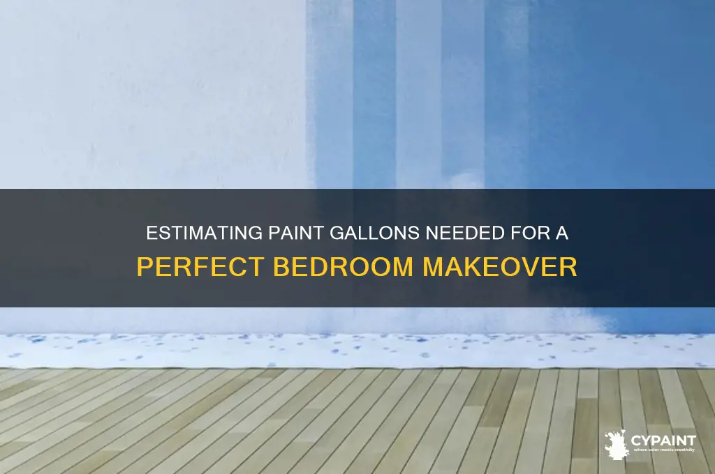 how many gallons does it take to paint a bedroom