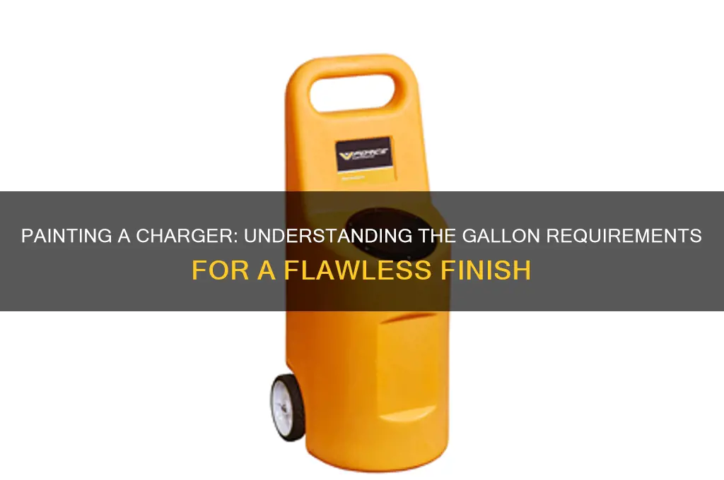 how many gallons does it take to paint a charger