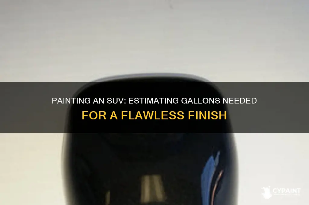 how many gallons does it take to paint an suv