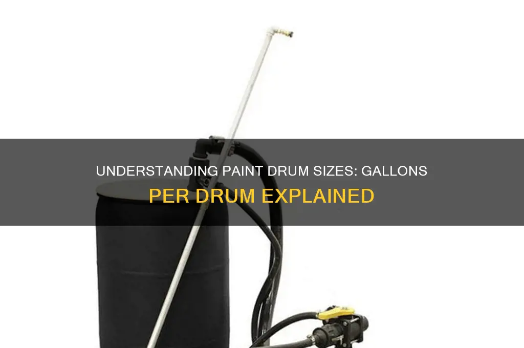 how many gallons in a drum of paint