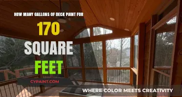 Deck Paint Coverage Guide: Gallons Needed for 170 Sq Ft