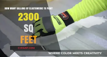 Elastomeric Paint Coverage: Calculating Gallons for 2300 Sq Ft Projects