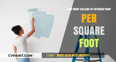 Exterior Paint Coverage: Gallons Per Square Foot