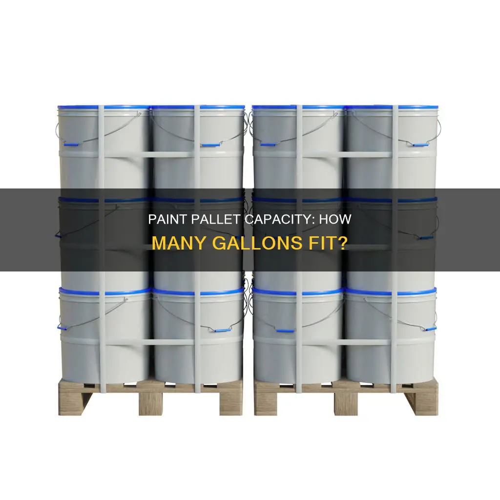 how many gallons of paint fit on a pallet