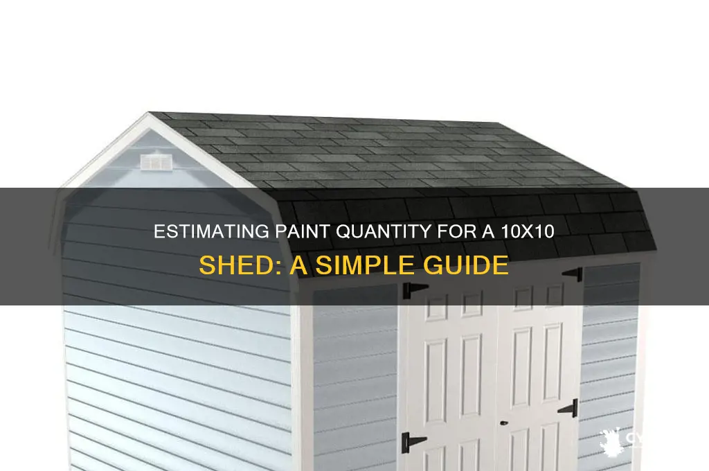 how many gallons of paint for 10x10 shed