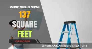 Paint Gallons for 137 Square Feet: How Much Is Needed?