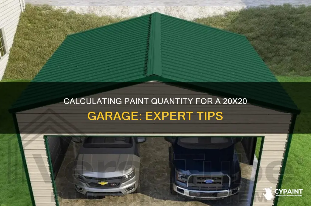 how many gallons of paint for 20x20 garage