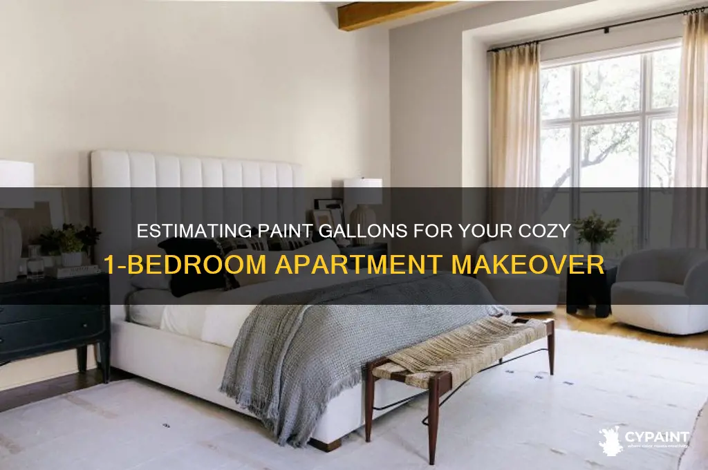 how many gallons of paint for a 1 bedroom apartment