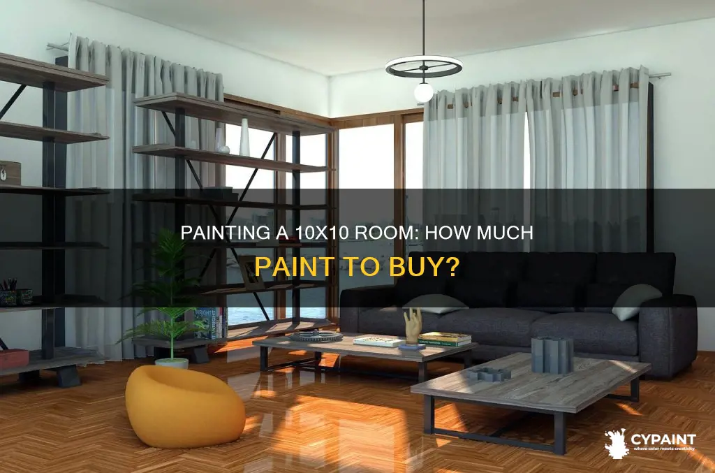 how many gallons of paint for a 10x10 room