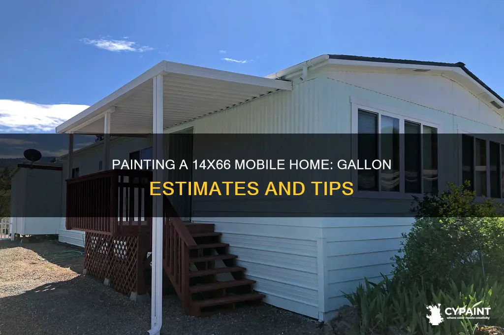 how many gallons of paint for a 14x66 mobile home