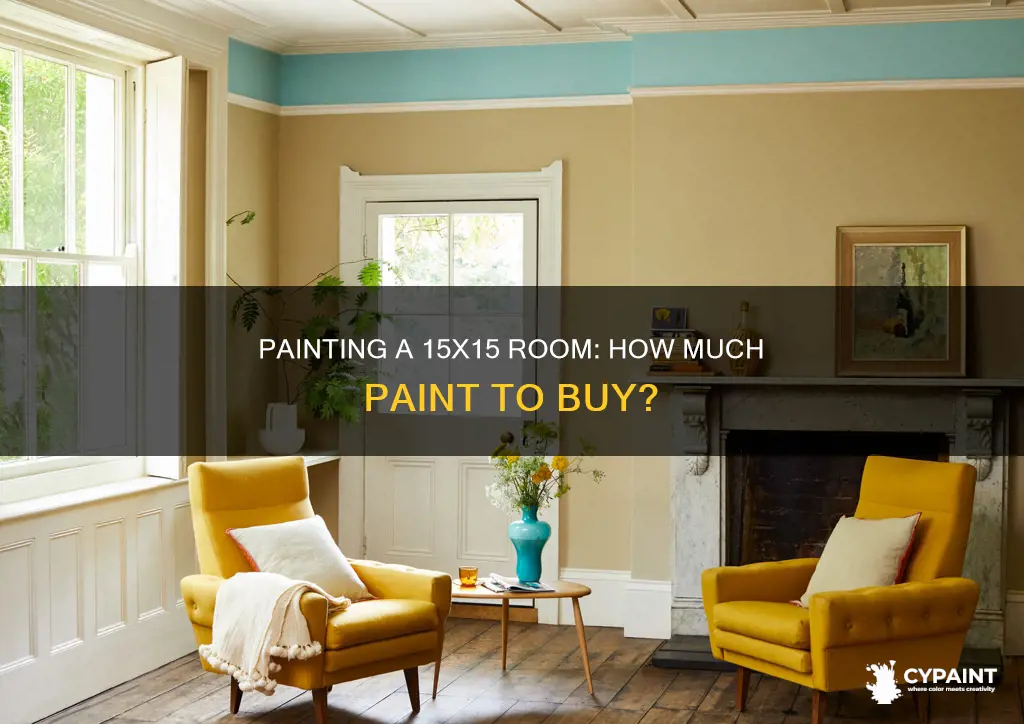 how many gallons of paint for a 15x15 room