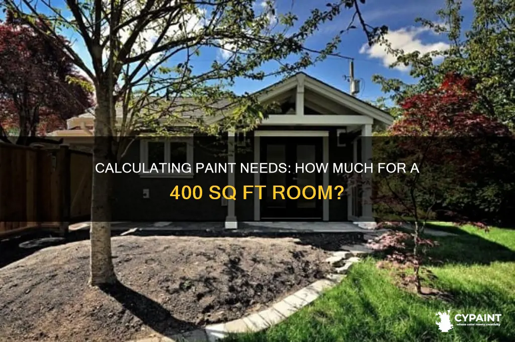 how many gallons of paint for a 400sq ft room