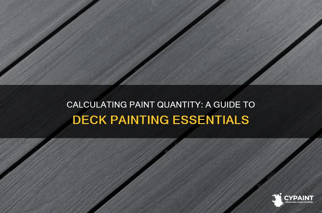 how many gallons of paint for a deck