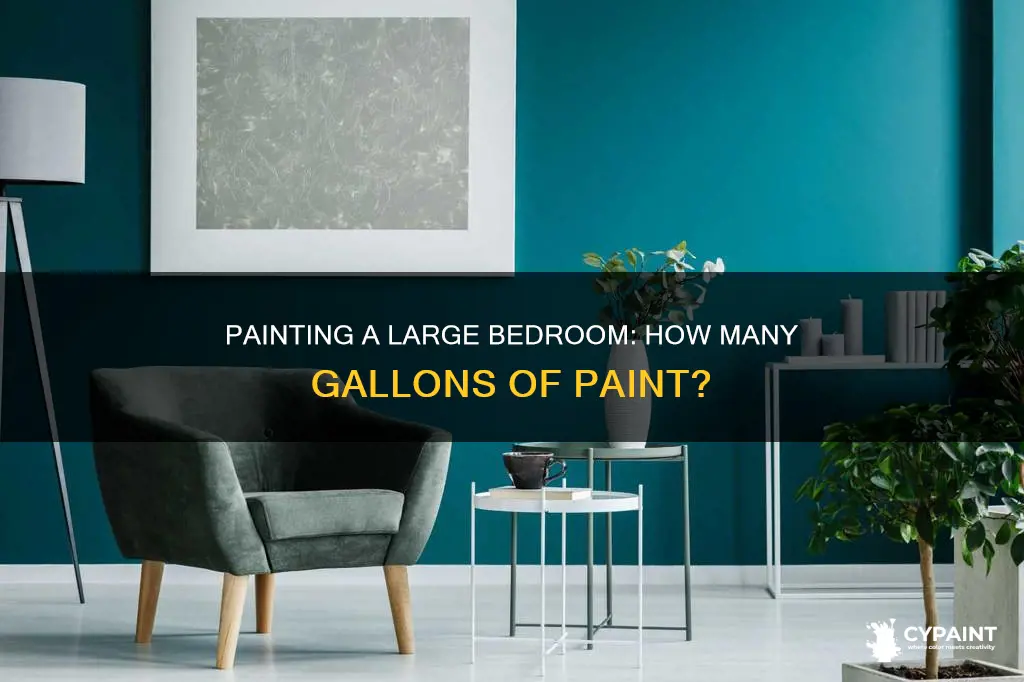 how many gallons of paint for a large bedroom