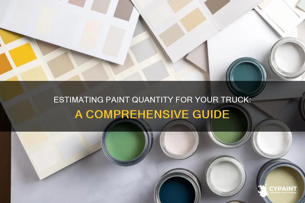 how many gallons of paint for a truck