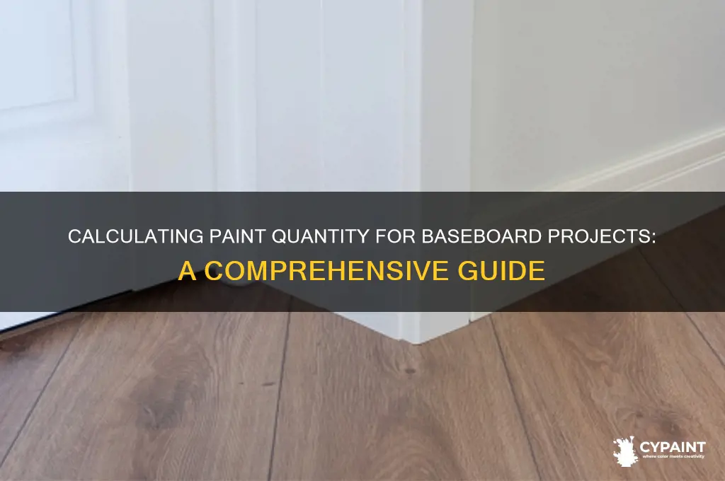 how many gallons of paint for baseboards