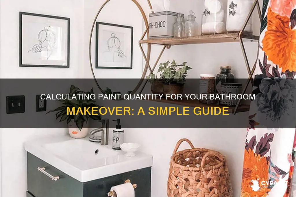 how many gallons of paint for bathroom