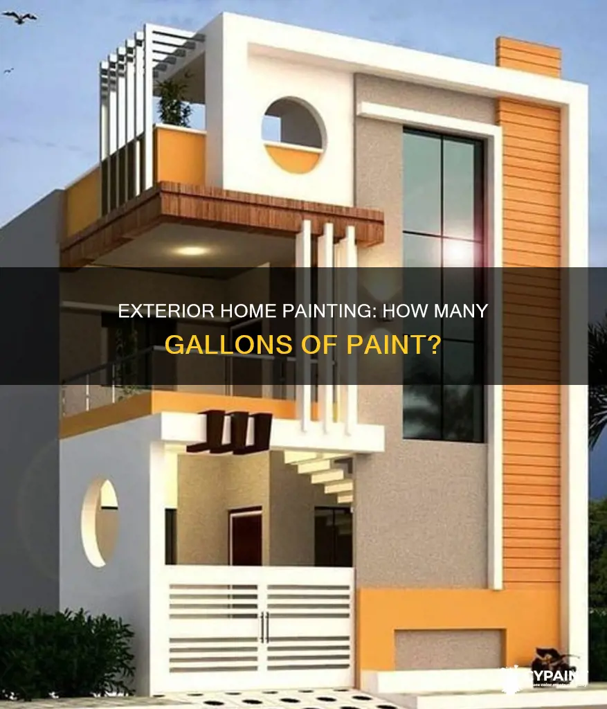 how many gallons of paint for exterior of home