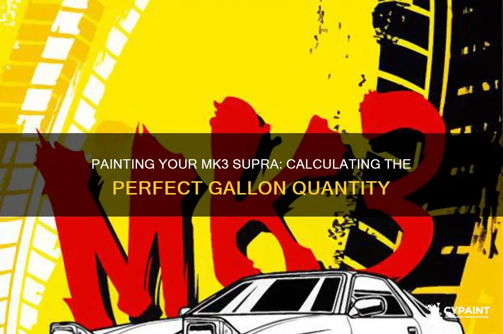 how many gallons of paint for mk3 supra