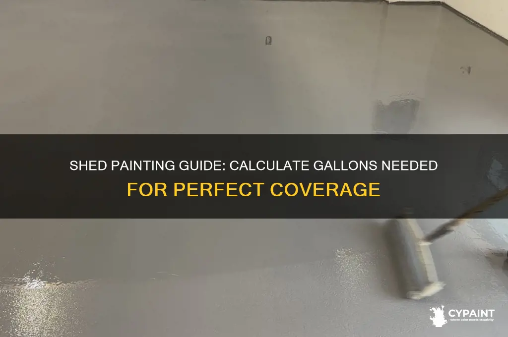 how many gallons of paint for shed
