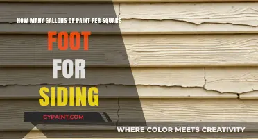 Siding Paint Coverage: How Many Gallons Per Square Foot?