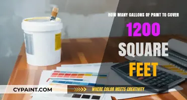 Calculating Paint Needs: Covering 1200 Square Feet Efficiently