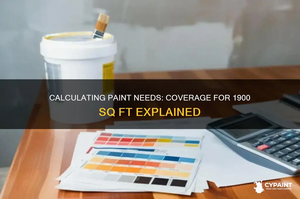how many gallons of paint to cover 1900 sq ft