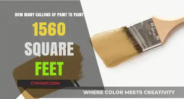 Calculating Paint Needs: How Many Gallons for 1560 Square Feet?