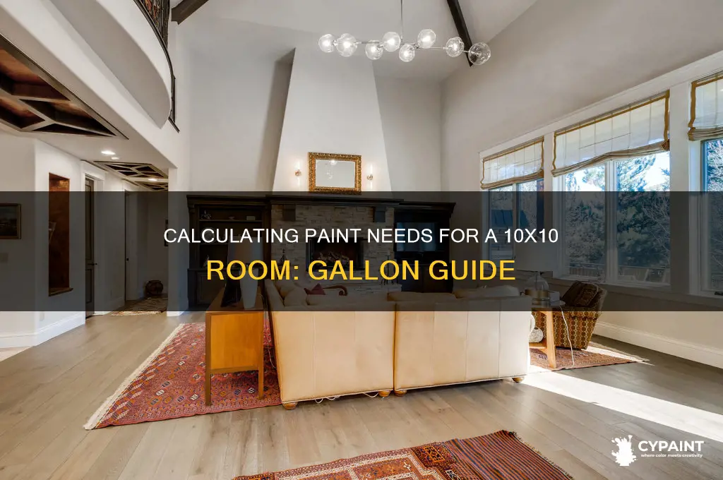 how many gallons of paint to paint a 10x10 room