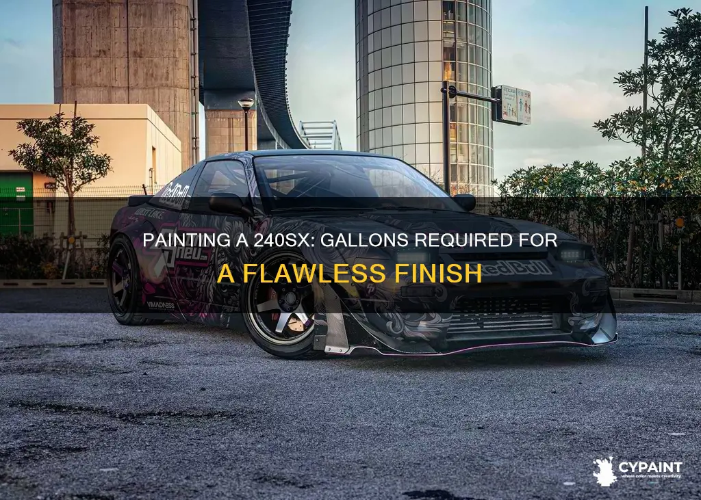 how many gallons of paint to paint a 240sx