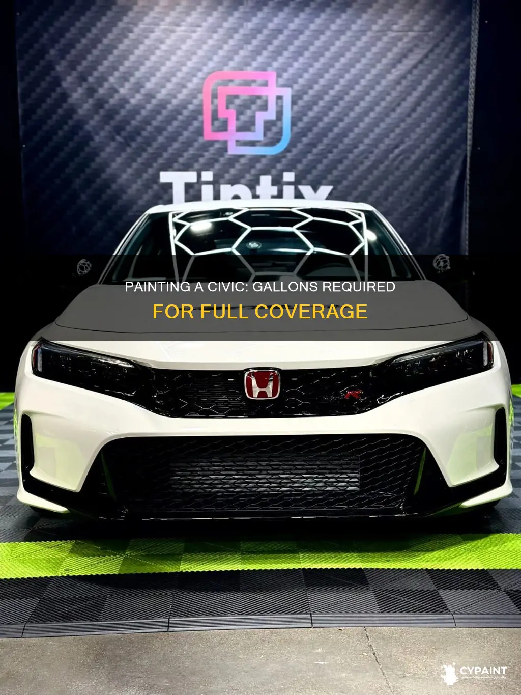 how many gallons of paint to paint a civic