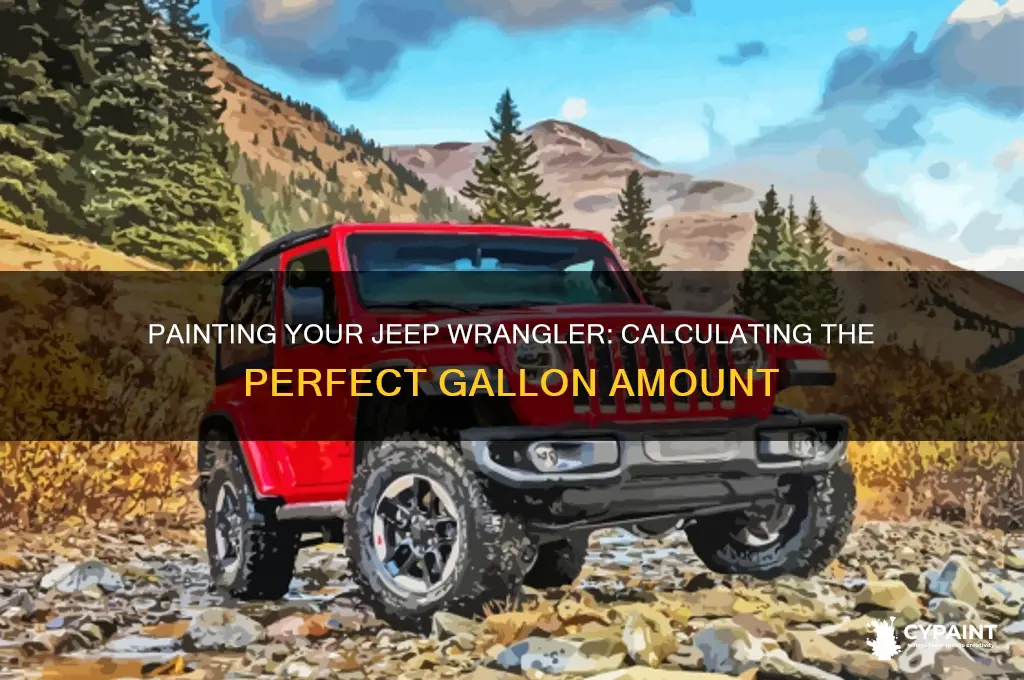 how many gallons of paint to paint a jeep wrangler