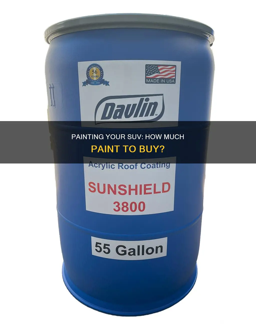 how many gallons of paint to paint an suv
