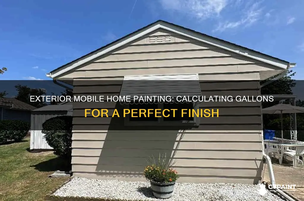 how many gallons of paint to paint exterior mobile home