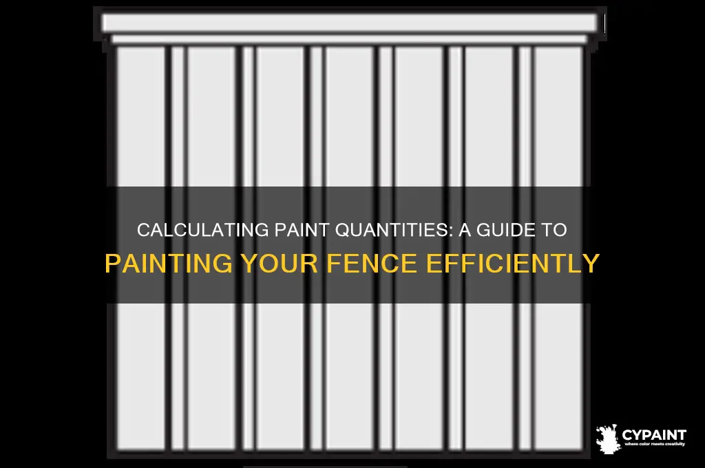 how many gallons of paint to paint fence