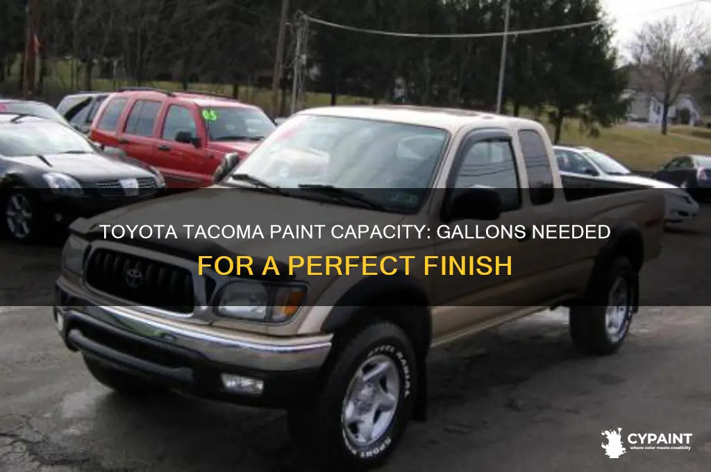 how many gallons of paint toyota tacoma