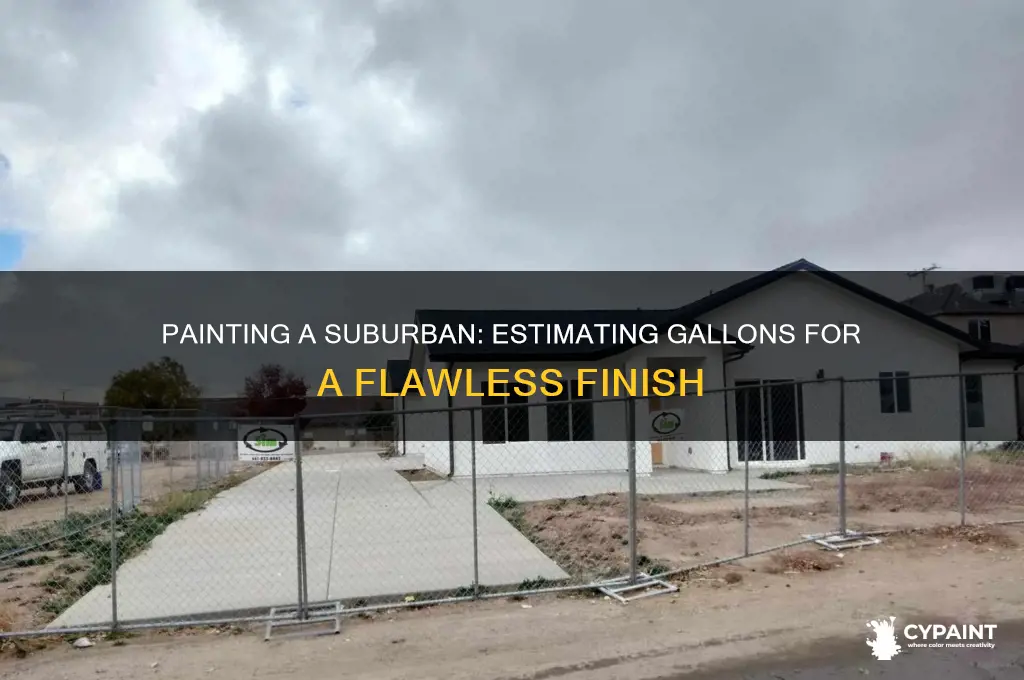 how many gallons to paint a suburban