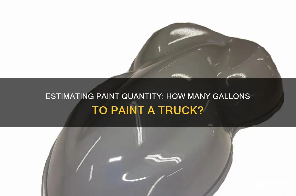 how many gallons to paint a truck