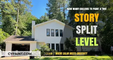 Painting a Two-Story Split Level: Estimating Gallons Needed