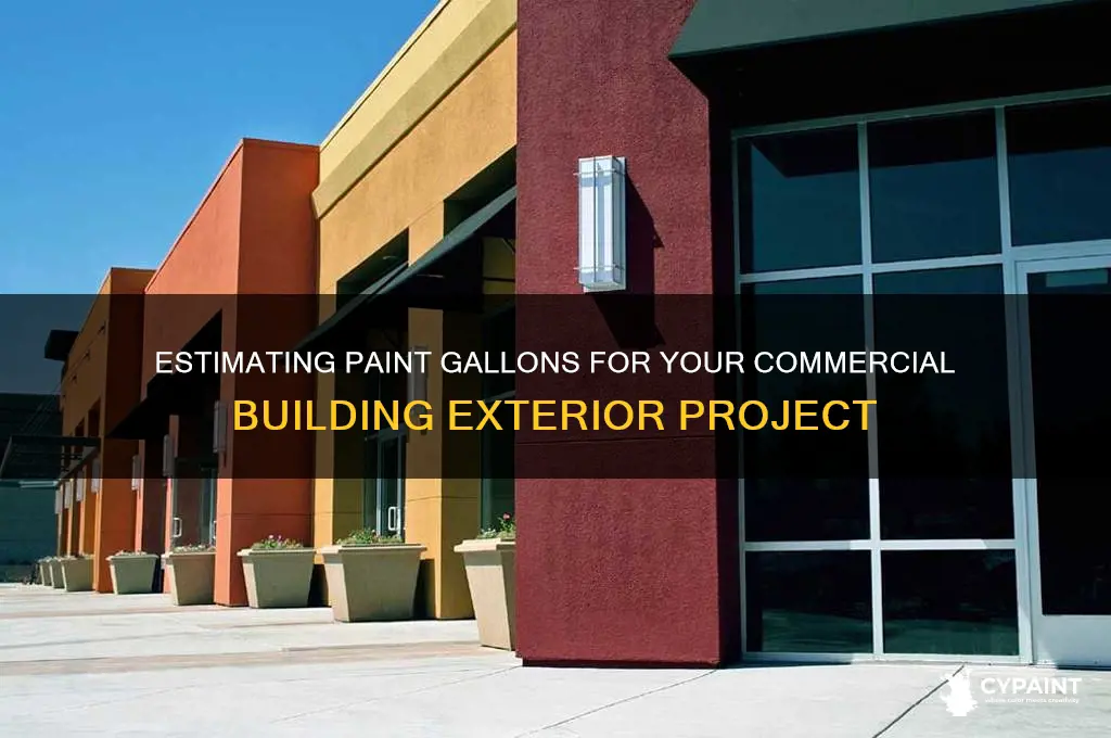 how many gallons to paint commercial building exterior