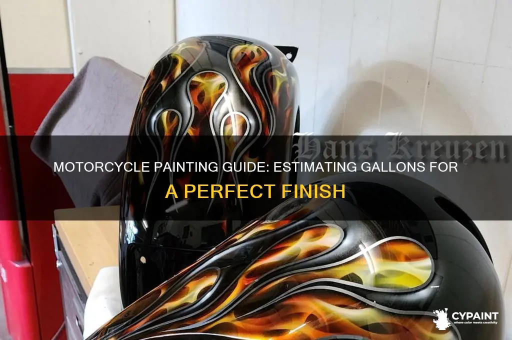 how many gallons to paint my motorcycle