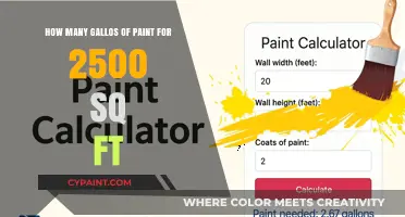 Paint Job: Gallons Required for 2500 Sq Ft