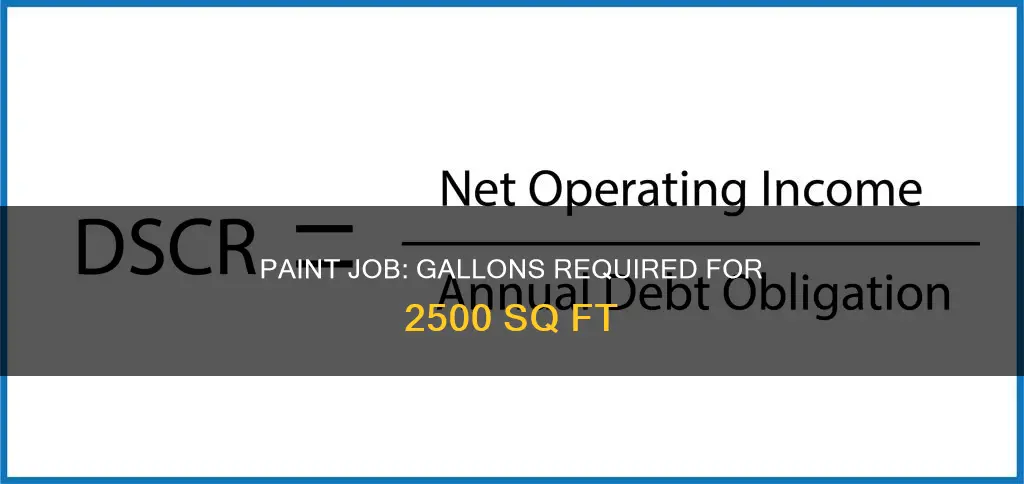 how many gallos of paint for 2500 sq ft