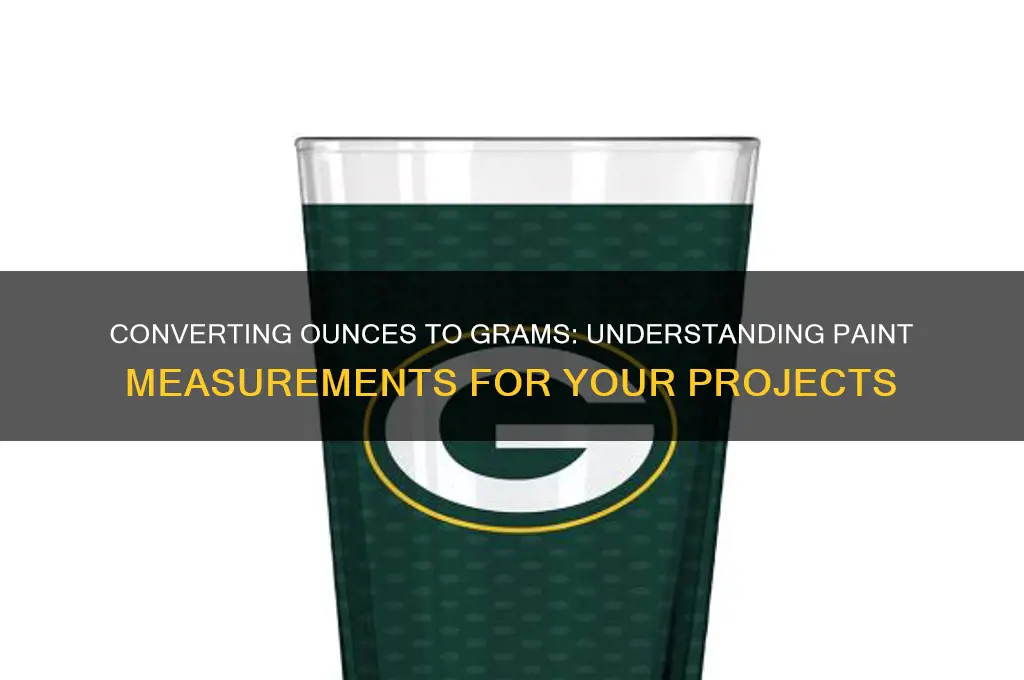 how many grams in 8 ounces of paint