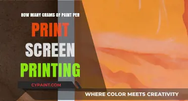 The Perfect Amount: Grams of Paint for Screen Printing