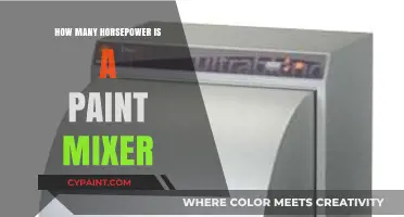 Powering Paint Mixers: Understanding Horsepower for Efficient Mixing