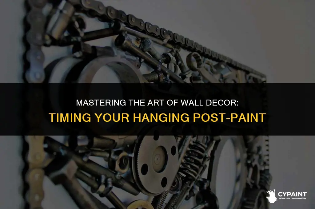 how many hours after painting can you hang