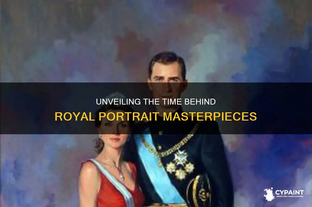 how many hours did it take to paint royal portraits