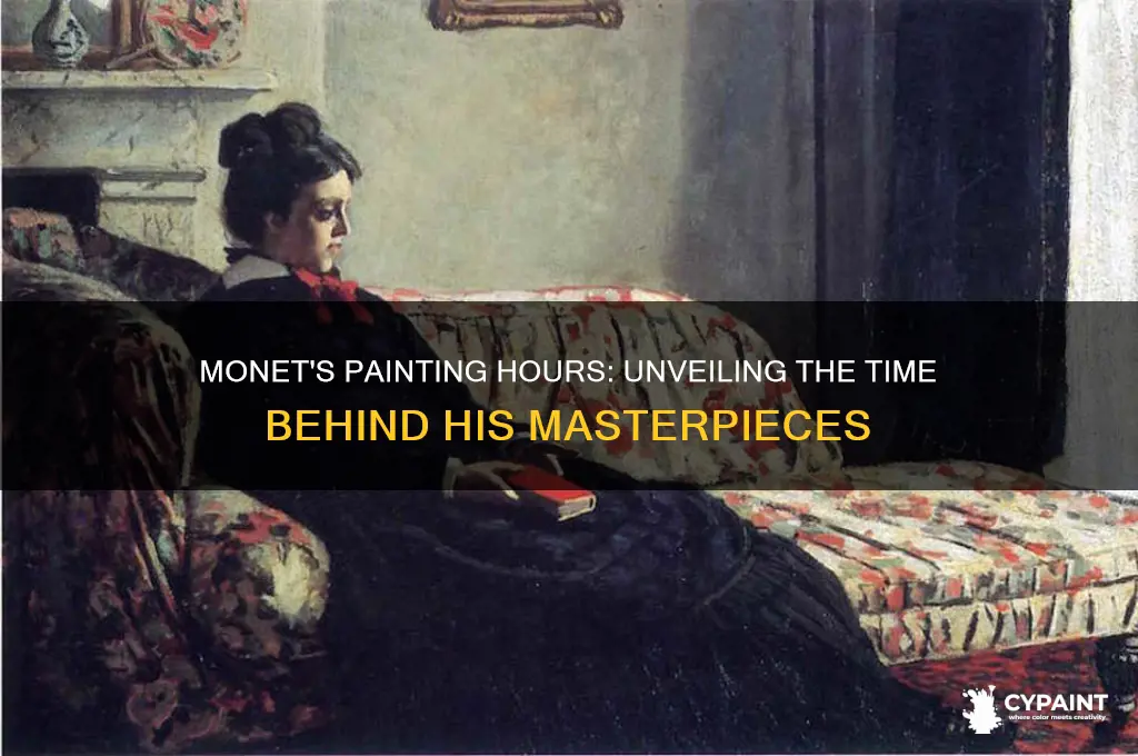 how many hours did monet take to paint